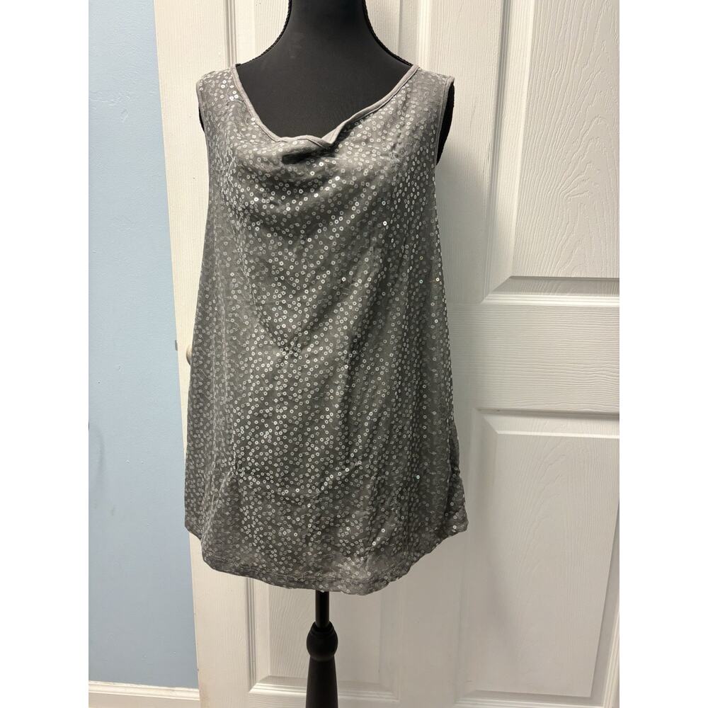 Mossimo Gray Sequin Tank XL